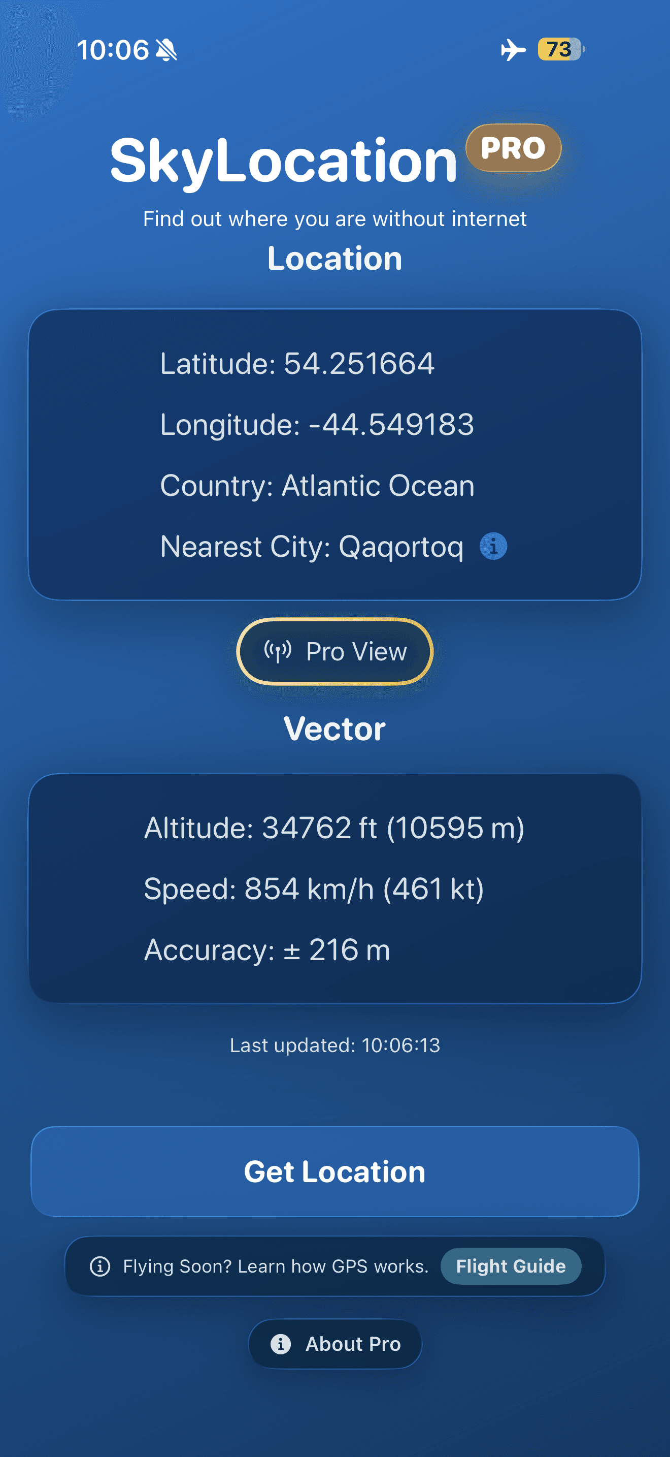 SkyLocation App